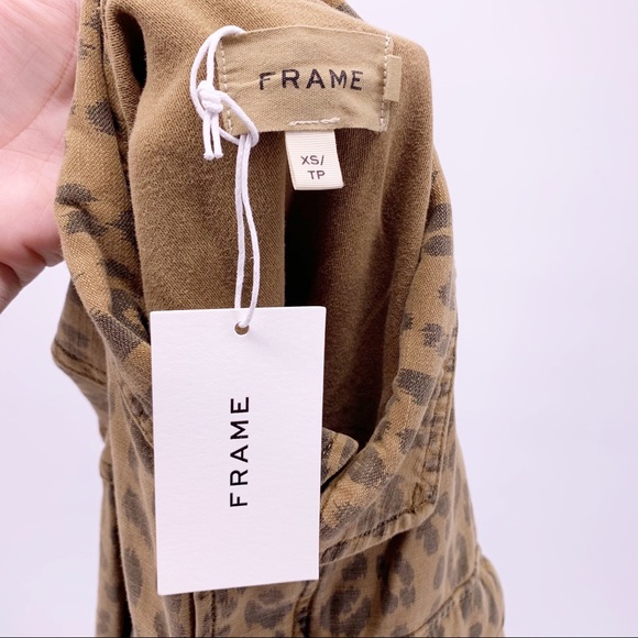 NEW Frame Cheetah Print Service Cargo Jacket Sz XS - Picture 10 of 13